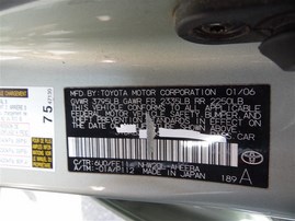 2006 TOYOTA PRIUS GREEN 1.5 AT Z20103